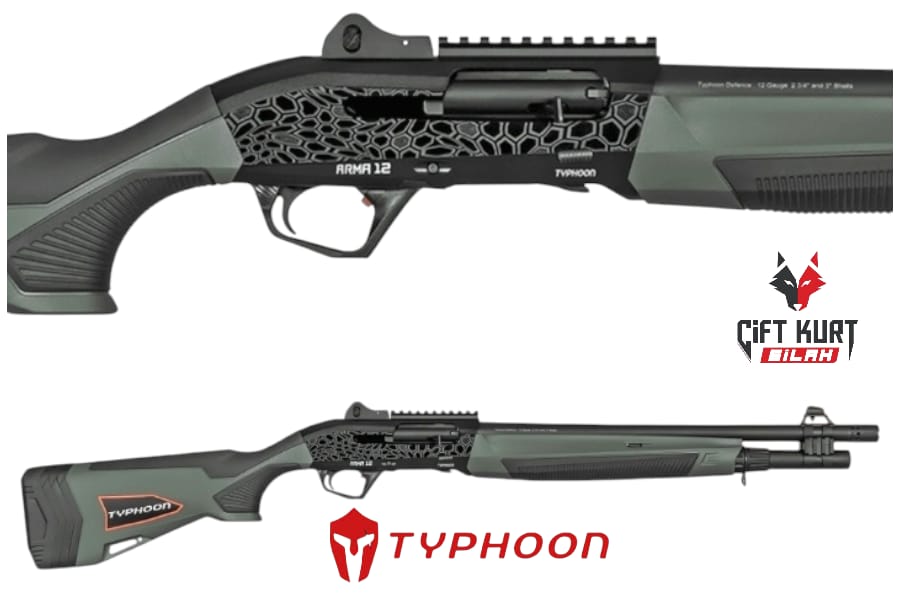 Typhoon Arma 12 Yeşil Otomatik Yivsiz Av Tüfeği